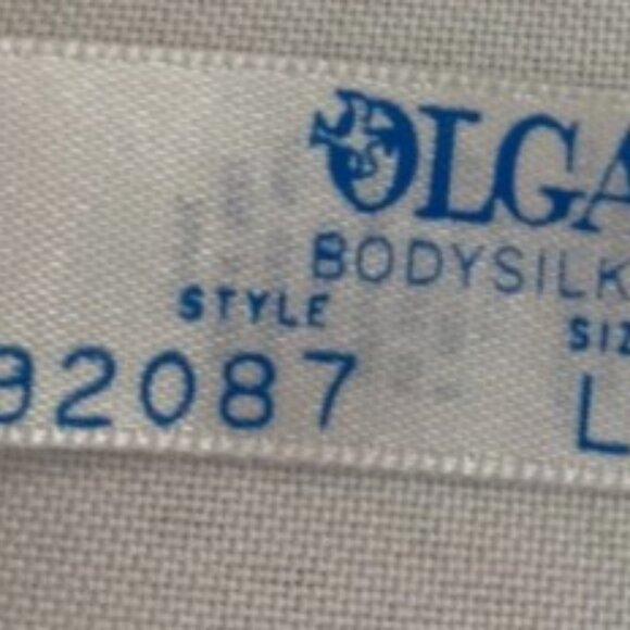 OLGA Vintage Bodysilk 92087 Nightgown Pale Peach Nylon Large - Excellent - Picture 5 of 5